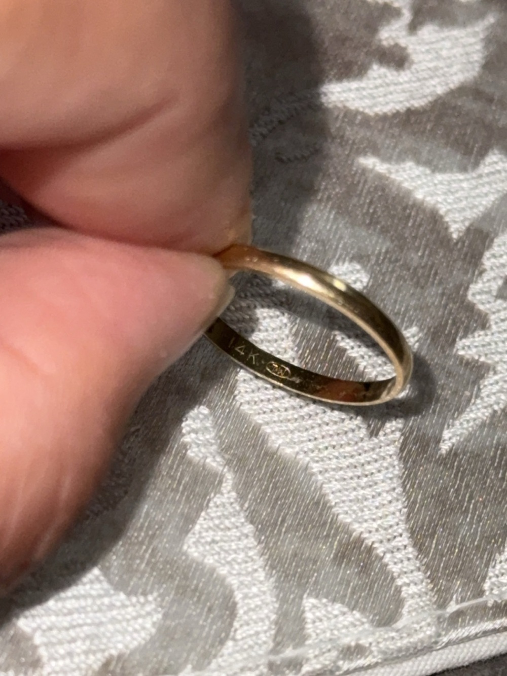 14K Gold Wedding Band Size 5.5 Thin Classic Solid REAL Gold 14K